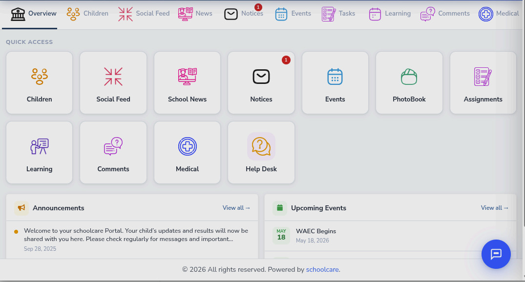 Parents Portal